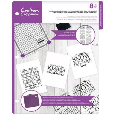 Crafter's Companion Clear Stamps - Snowflakes are Kisses